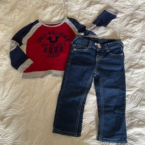 True Religion long sleeves and Pants set